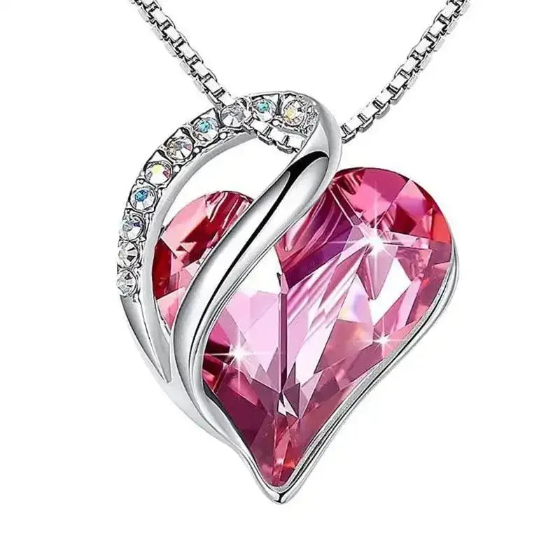925 Sterling Silver Heart Shaped Necklace - Whatever You Like Shop