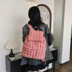Quilted Puffy Down Backpack - Whatever You Like Shop