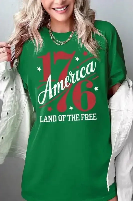 America 1776 Graphic Plus Heavy Cotton Tee - Whatever You Like Shop