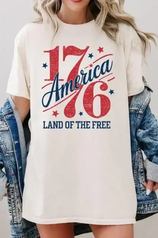 America 1776 Graphic Plus Heavy Cotton Tee - Whatever You Like Shop