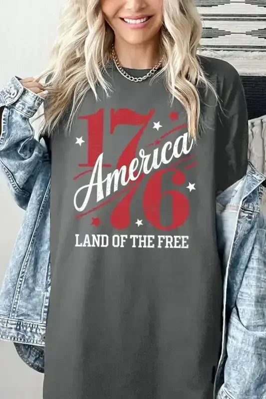 America 1776 Graphic Plus Heavy Cotton Tee - Whatever You Like Shop