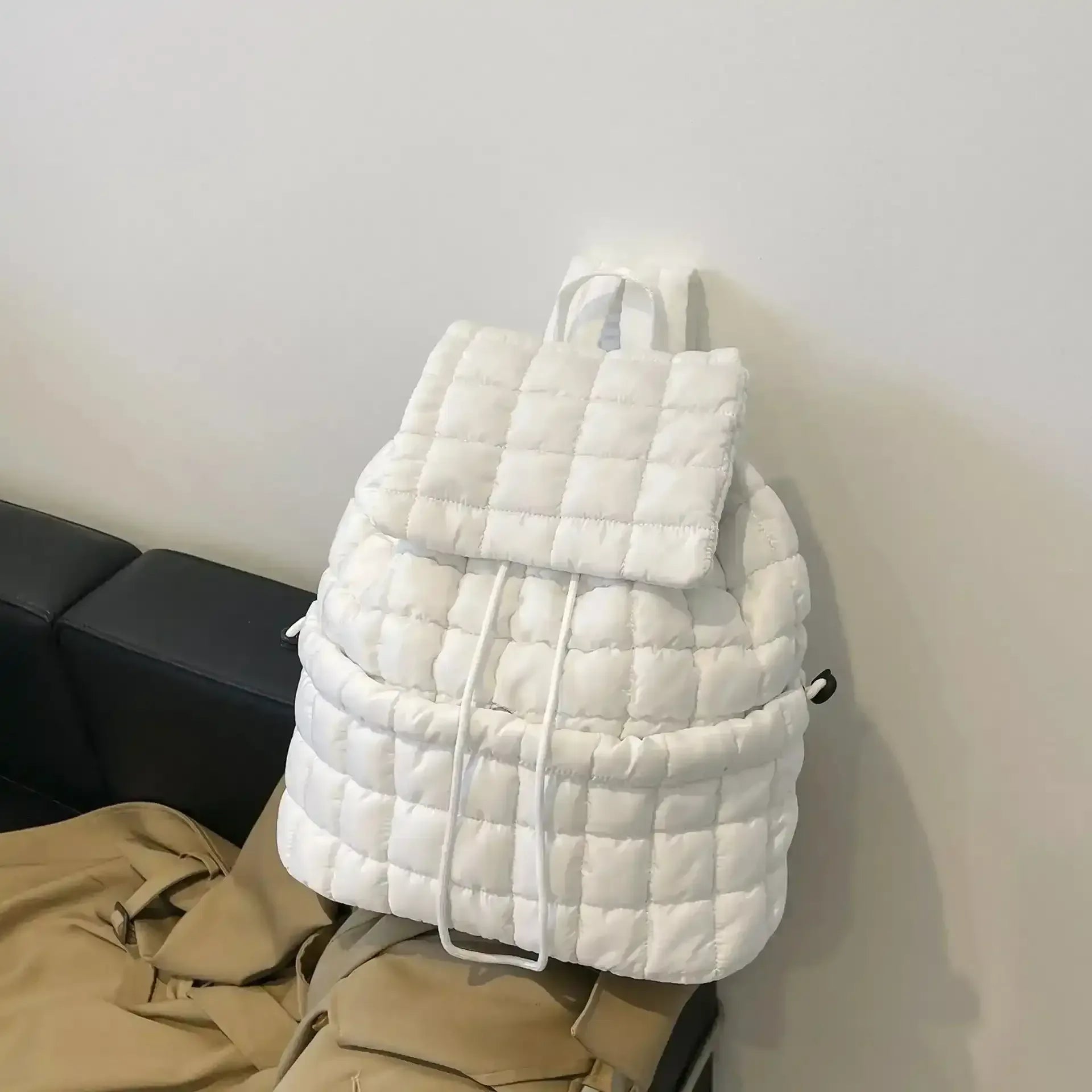 Quilted Puffy Down Backpack - Whatever You Like Shop