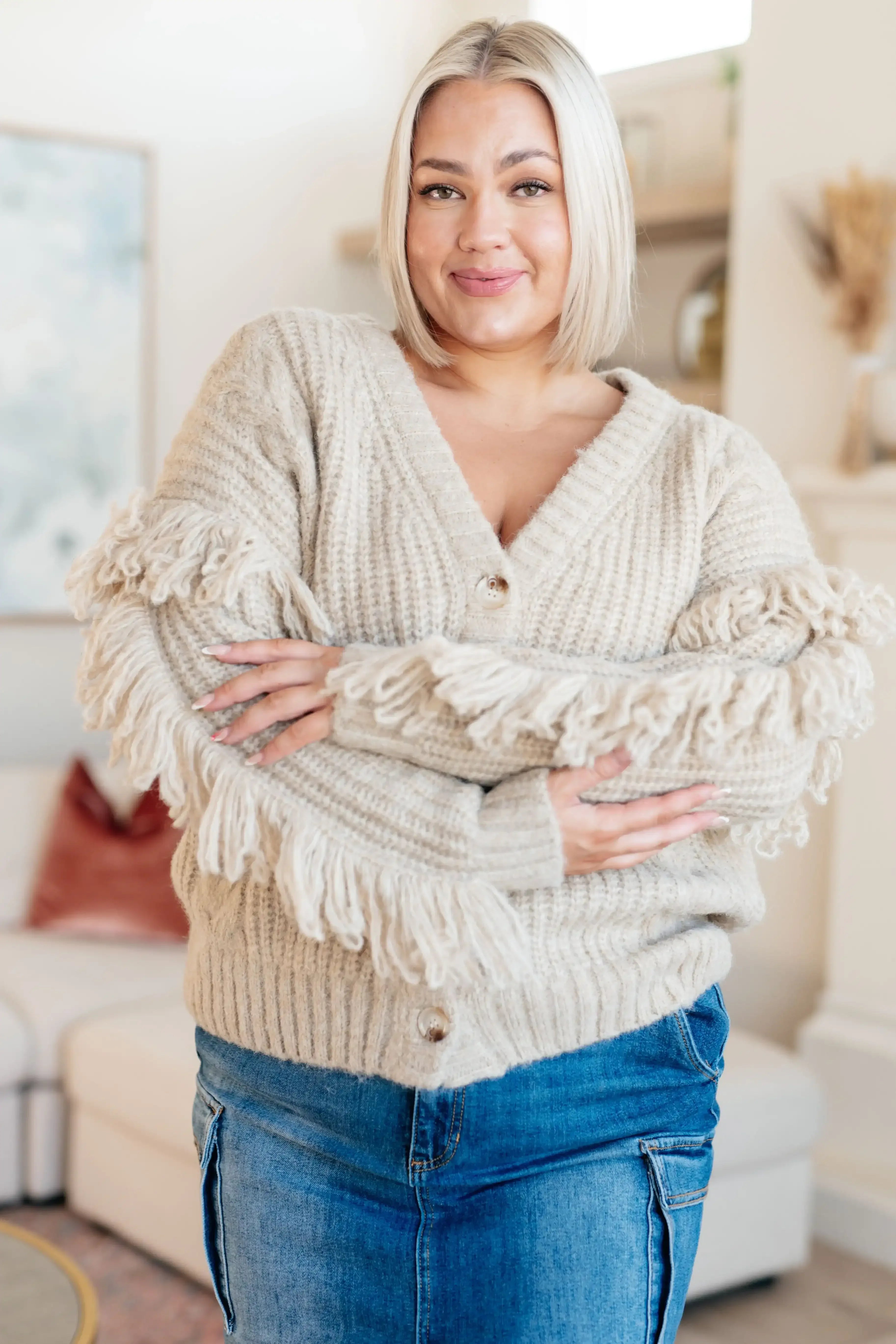 Ask Me About It Fringe Cardigan - Whatever You Like Shop
