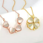 Clover Heart Shape Necklace - Whatever You Like Shop