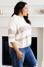 Don't Forget the Cold Foam Striped Hoodie - Whatever You Like Shop