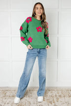 Follow Your Heart Drop Shoulder Sweater - Whatever You Like Shop