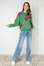 Follow Your Heart Drop Shoulder Sweater - Whatever You Like Shop