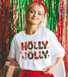 Holly Jolly Graphic Tee and Sweatshirt