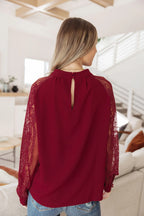 Lace on My Sleeves Blouse - Whatever You Like Shop