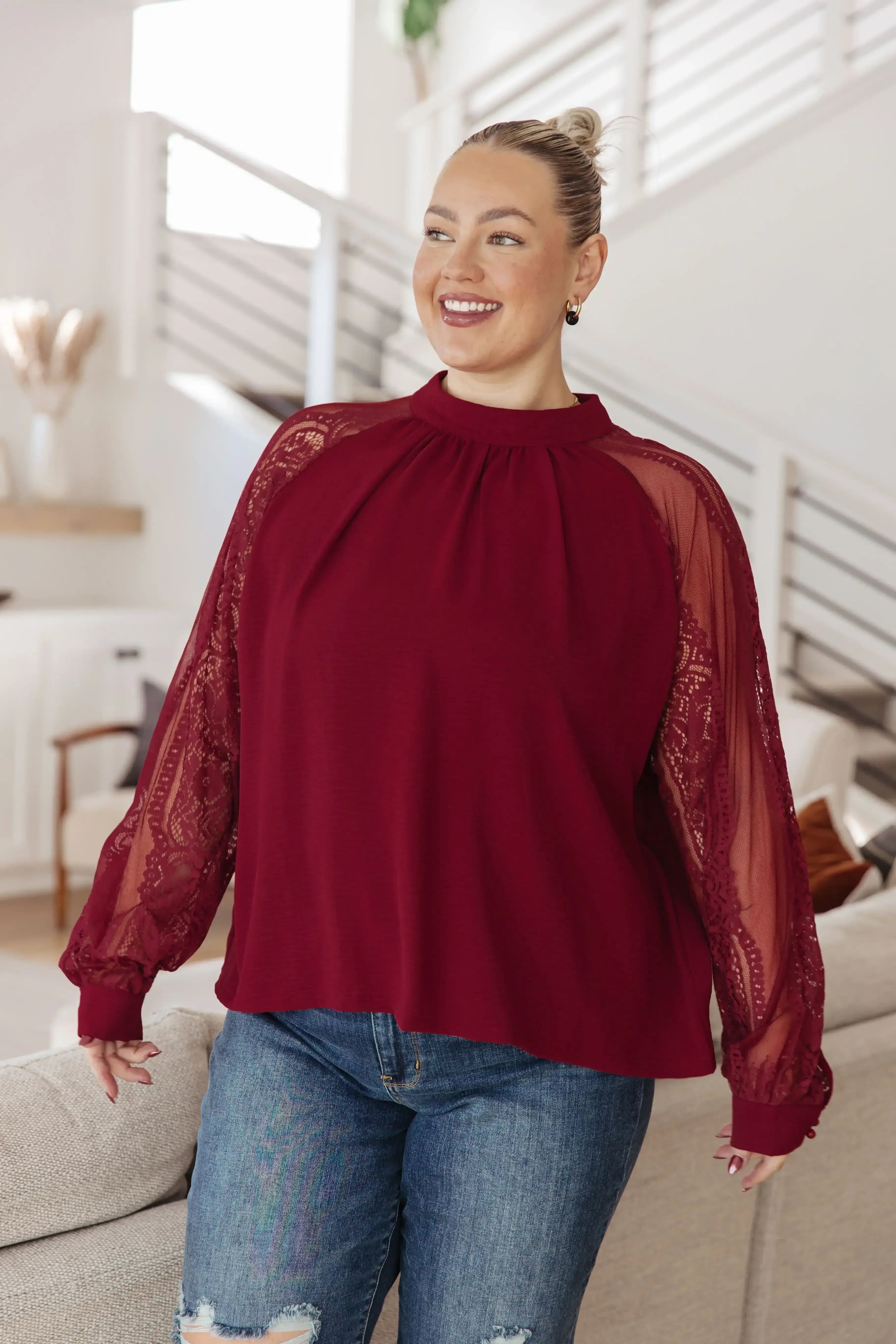 Lace on My Sleeves Blouse - Whatever You Like Shop