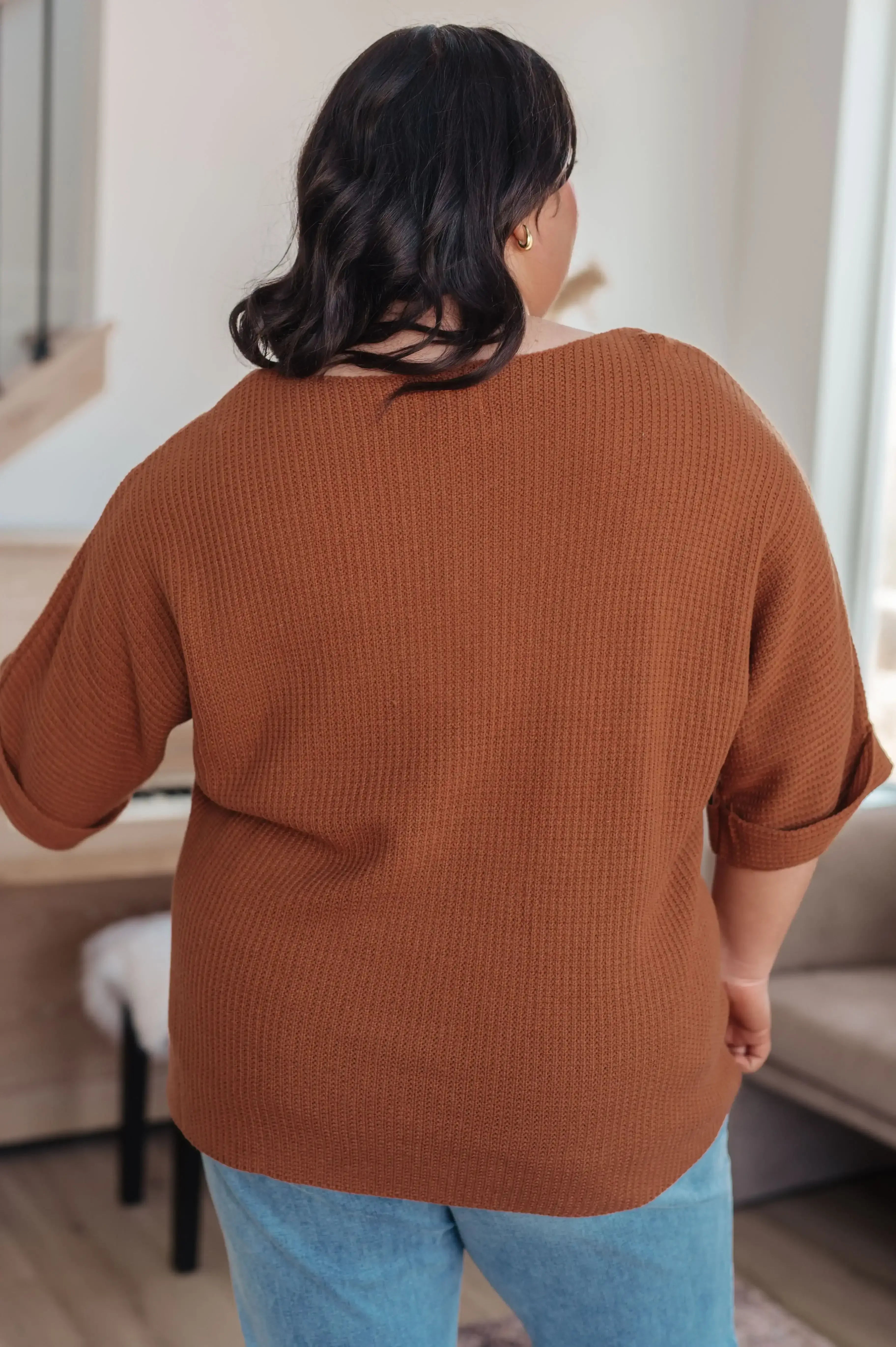 Lotta Love Knitted Sweater Top in Rust - Whatever You Like Shop