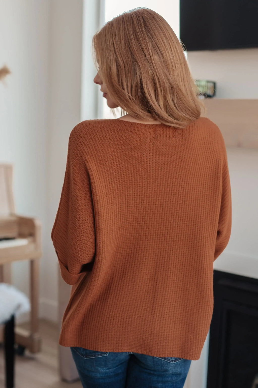 Lotta Love Knitted Sweater Top in Rust - Whatever You Like Shop