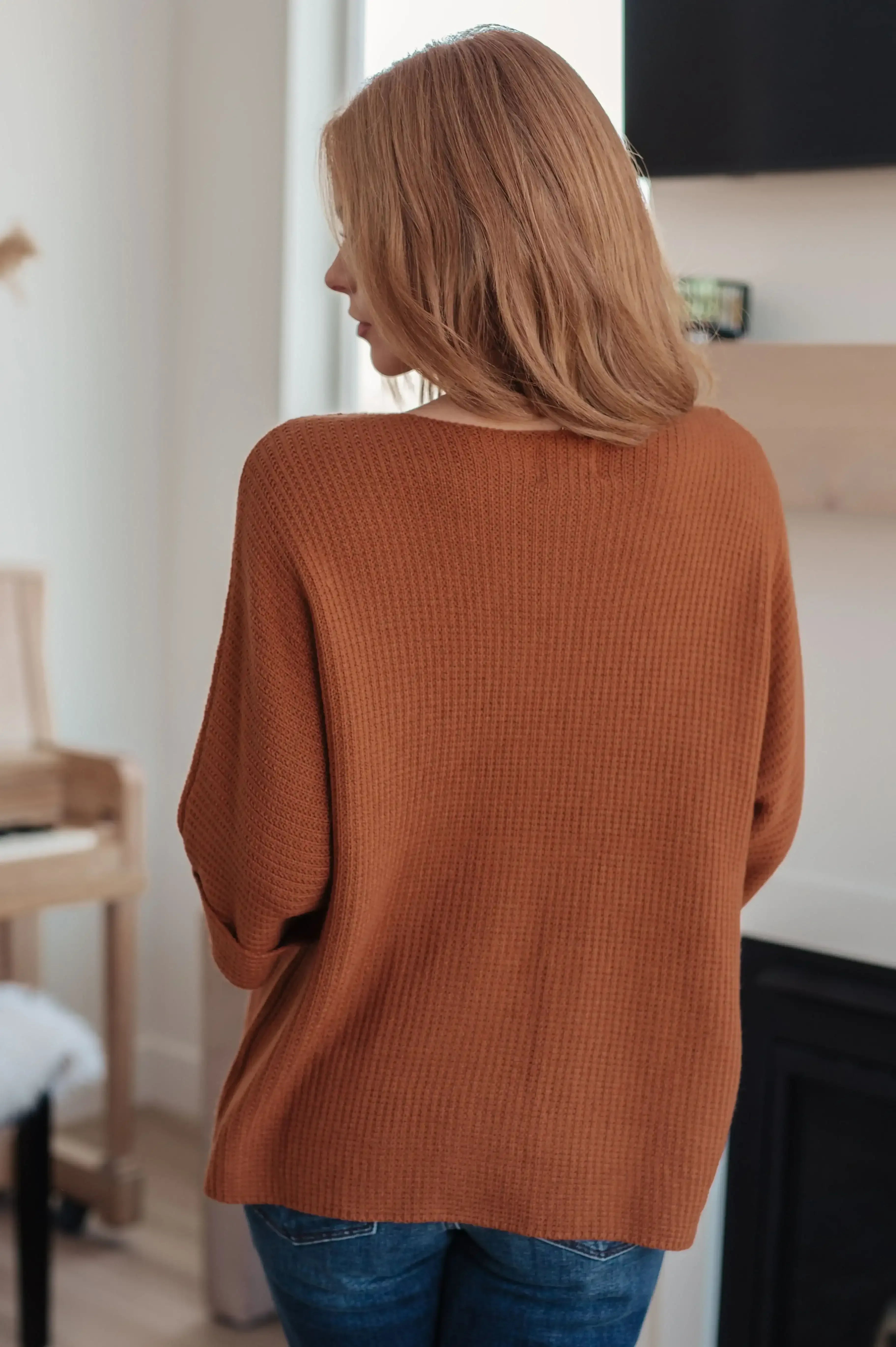 Lotta Love Knitted Sweater Top in Rust - Whatever You Like Shop