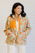 Love It Don't Leave It Floral Fleece Jacket - Whatever You Like Shop