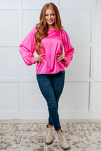Not Exaggerating Satin Puff Sleeve Blouse - Whatever You Like Shop