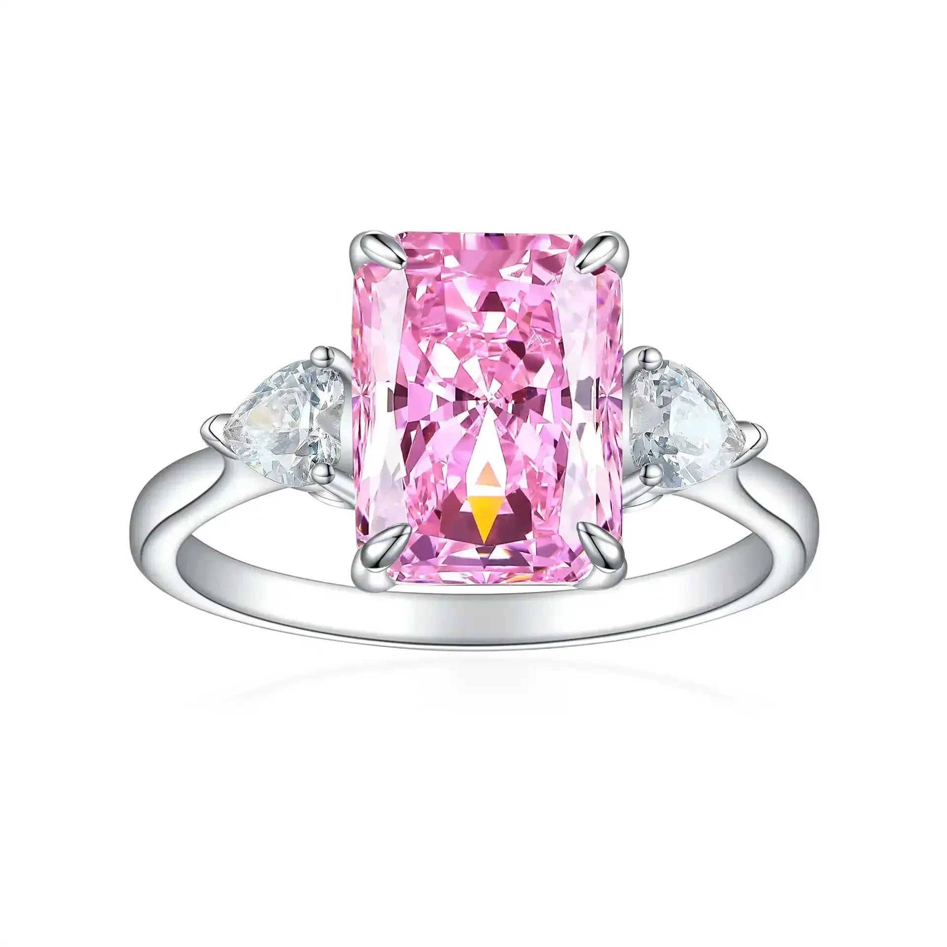 925 Colorful Rectangular Rhinestone Ring - Whatever You Like Shop