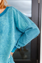 Ocean's Apart Mineral Wash Pullover - Whatever You Like Shop