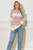 Lantern Rib Knitted Sweater - Whatever You Like Shop