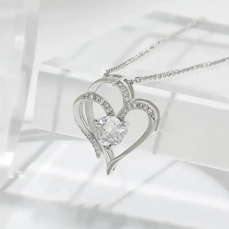 Double Heart Necklace - Whatever You Like Shop