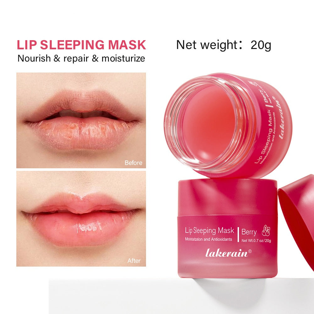 New Sleep Lip Balm Fade Lip Lines Exfoliating Skin Nourishing And Hydrating