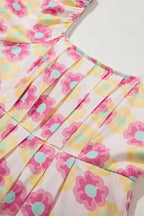 Floral Pleated Midi Dress - Whatever You Like Shop