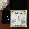 Alluring Beauty White Gold Necklace for Mom - Whatever You Like Shop