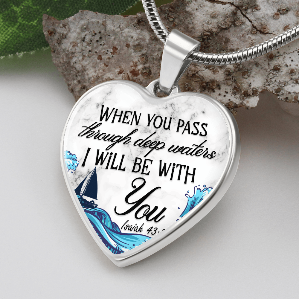 Heart Necklace | Isaiah 43:2
