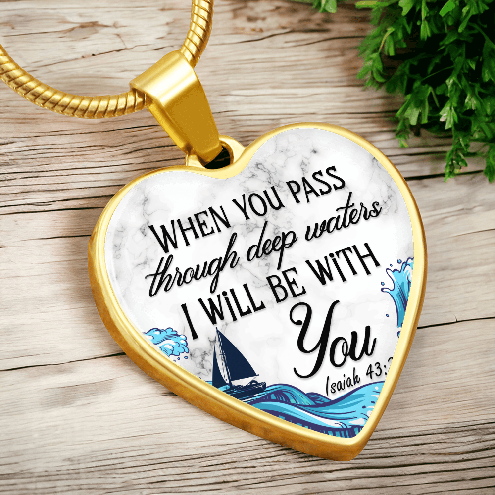 Heart Necklace | Isaiah 43:2