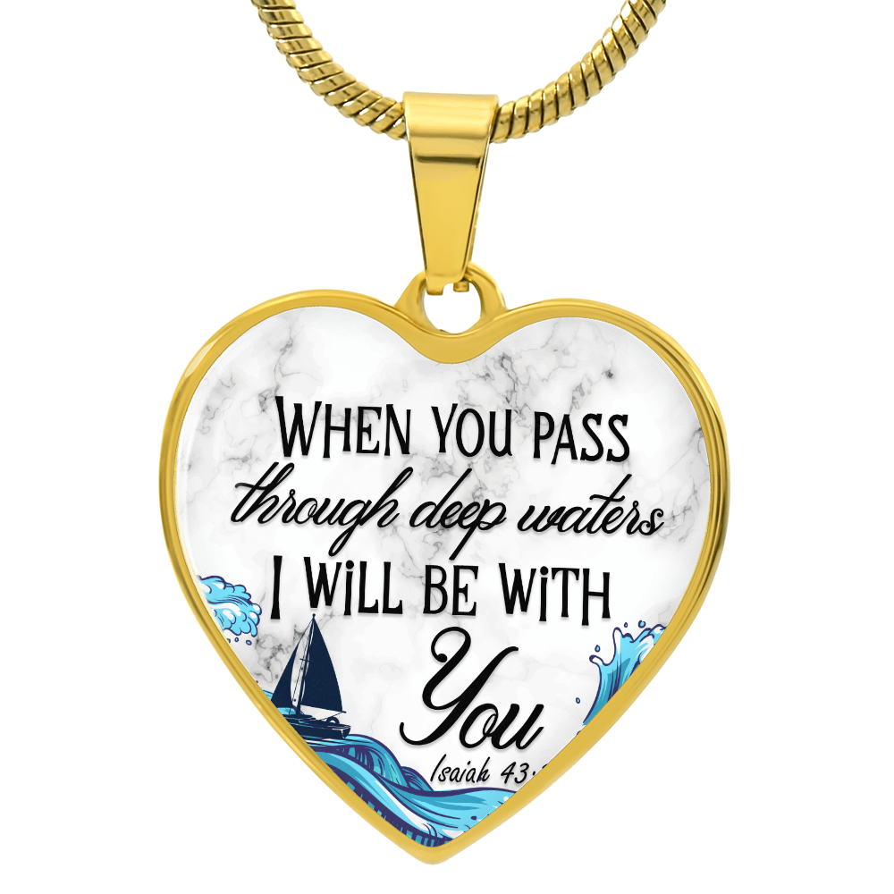 Heart Necklace | Isaiah 43:2