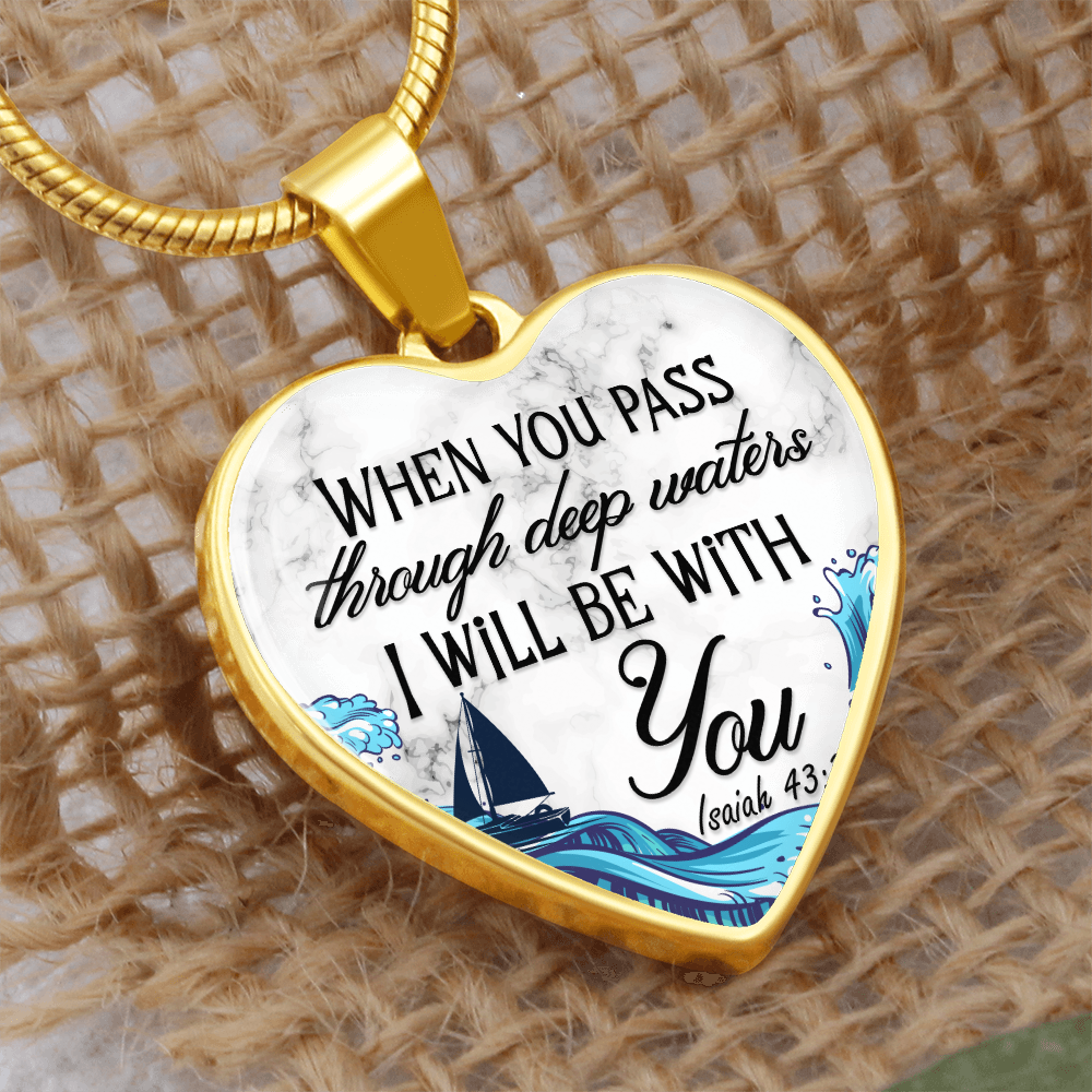 Heart Necklace | Isaiah 43:2