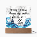 Isaiah 43:2 Acrylic Plaque, Christian Gift, Scripture Decor, Faith Based Gift, Inspirational Bible Verse