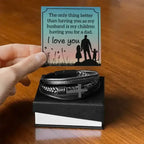 Men's Cross Leather Bracelet for Husband - Whatever You Like Shop