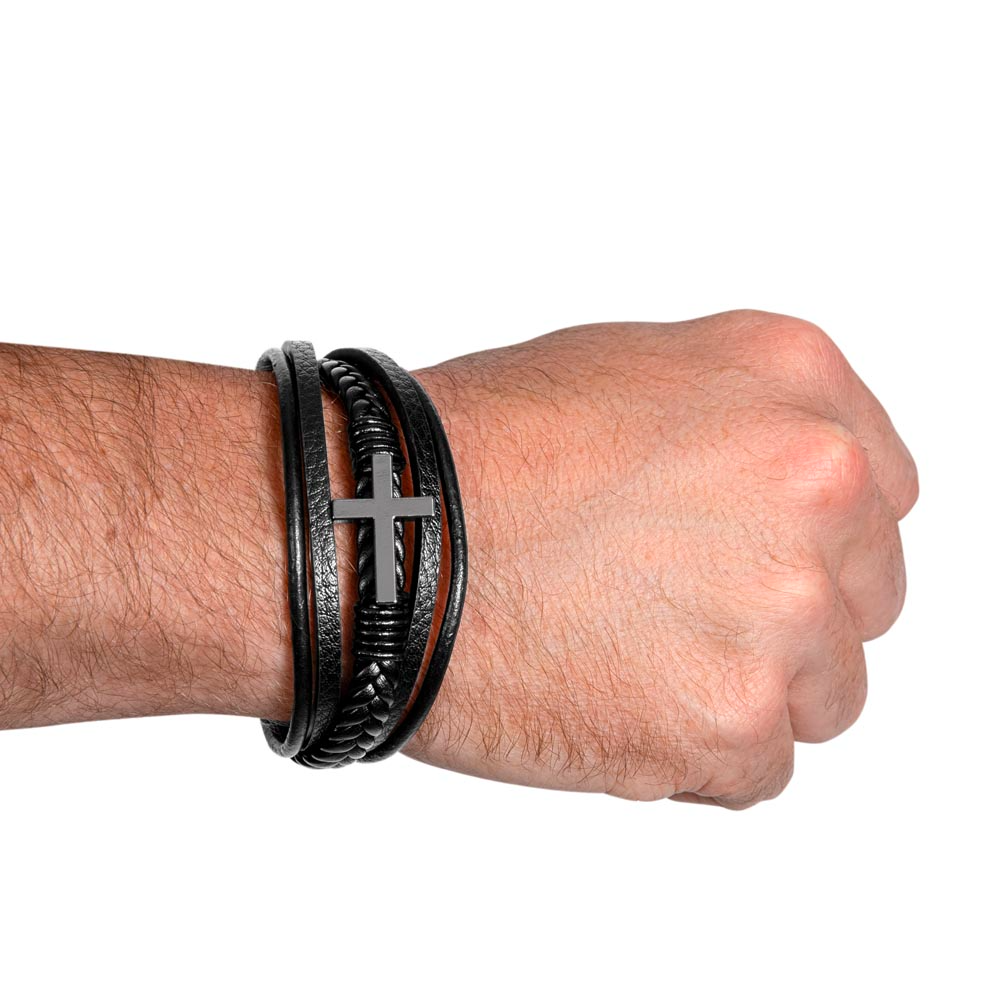 Men's Cross Bracelet | Father's Day Gift