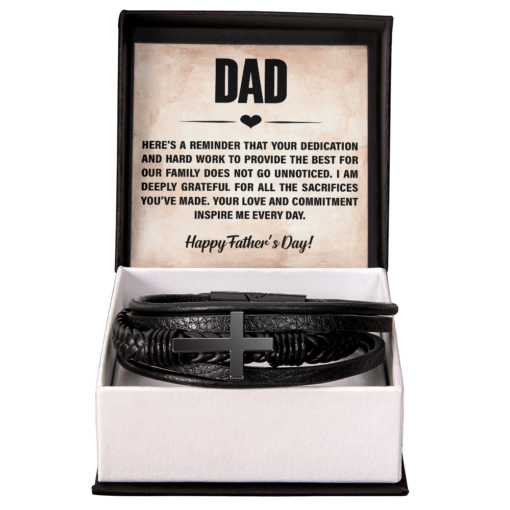 Men's Cross Bracelet | Father's Day Gift