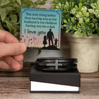 Men's Cross Leather Bracelet for Husband - Whatever You Like Shop