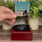 Men's Cross Leather Bracelet for Husband - Whatever You Like Shop