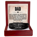 Christian Dad Gift, Cross Leather Bracelet, Faith Jewelry, Father's Day
