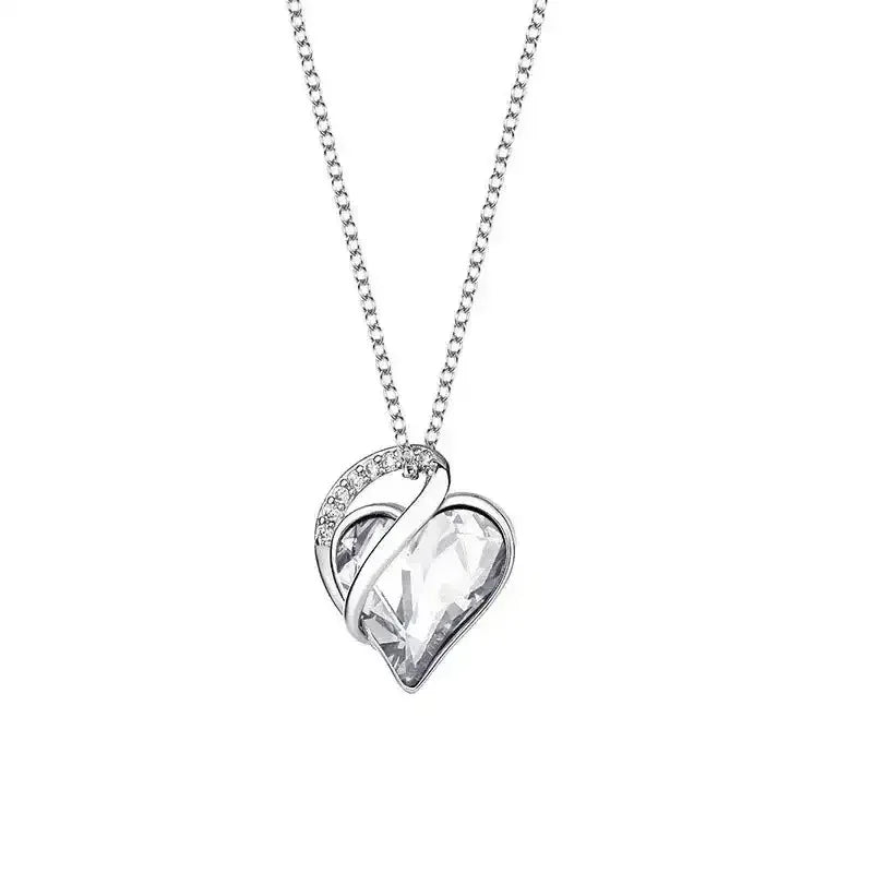 925 Sterling Silver Heart Shaped Necklace - Whatever You Like Shop