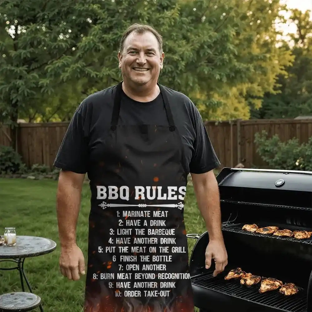 BBQ Rules Apron - Whatever You Like Shop