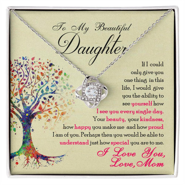Buy: Gifts for Daughter: Love Knot Necklace - Whatever You Like Shop, LLC