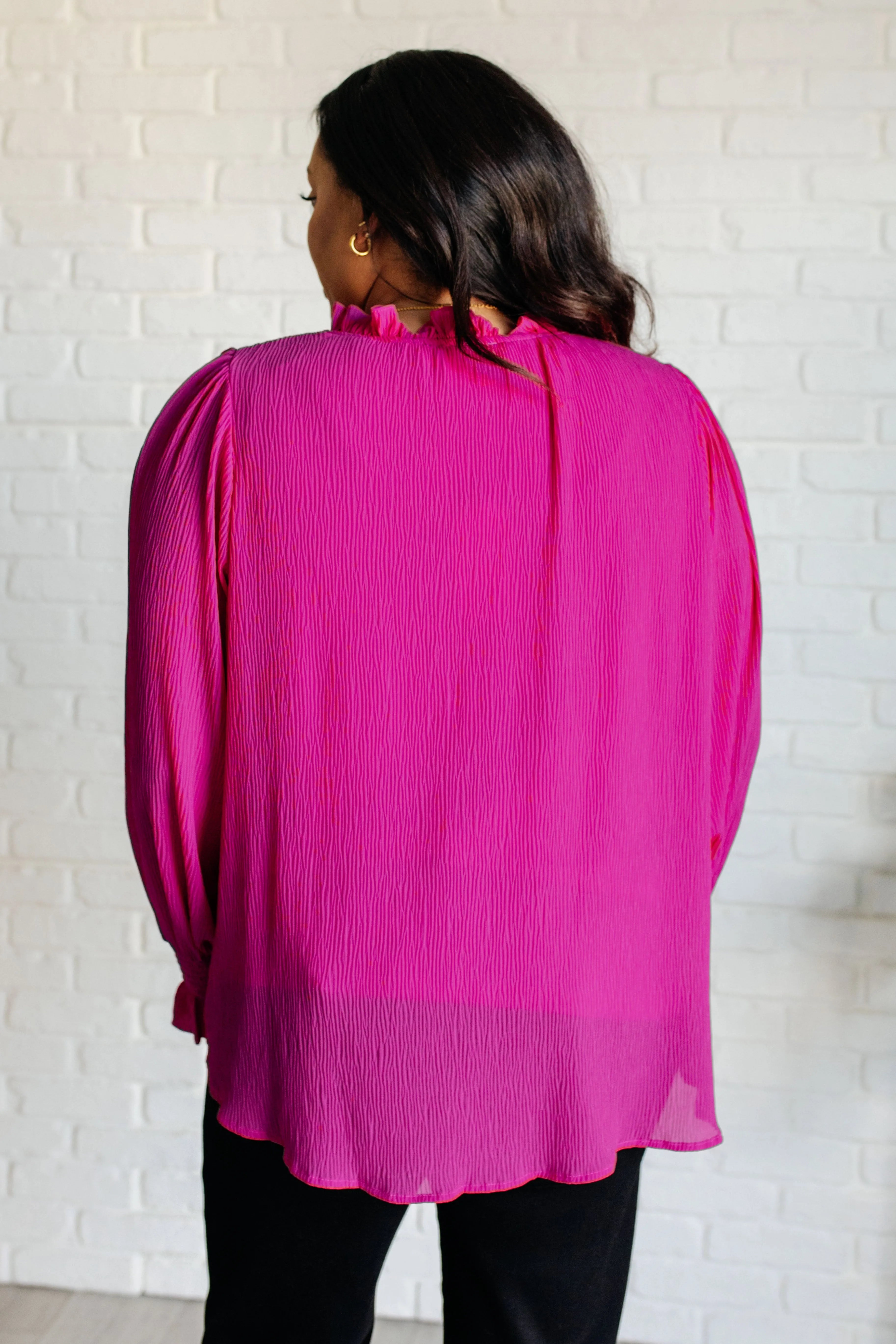 Candid Moment Ruffle Neckline Blouse - Whatever You Like Shop