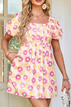 Floral Pleated Midi Dress - Whatever You Like Shop