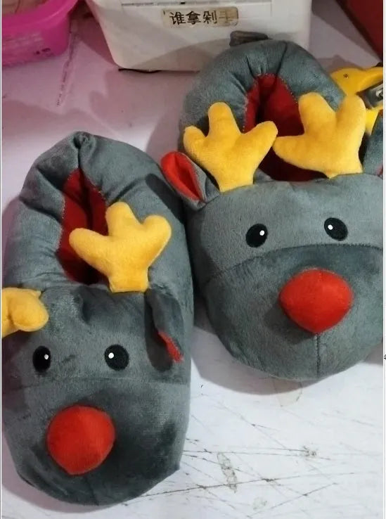 Christmas Elk Home Slippers - Whatever You Like Shop