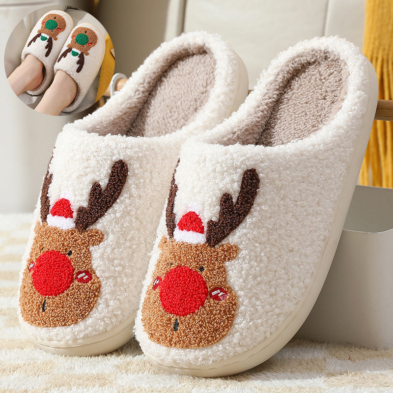 Christmas Elk Slippers - Whatever You Like Shop