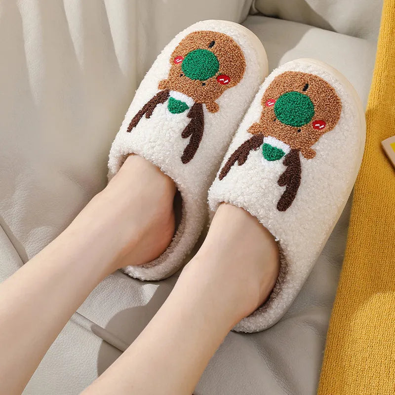 Christmas Elk Slippers - Whatever You Like Shop