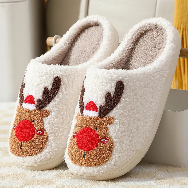 Christmas Elk Slippers - Whatever You Like Shop