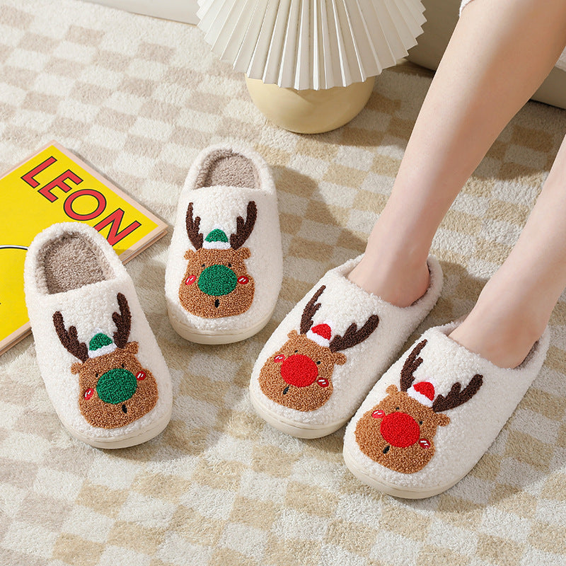 Christmas Elk Slippers - Whatever You Like Shop