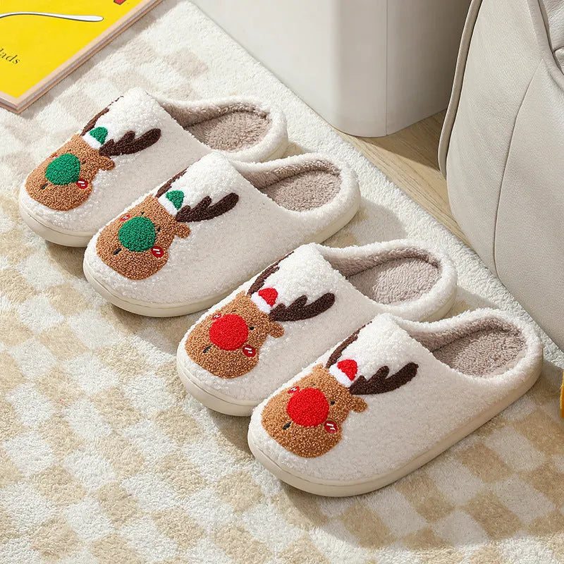 Christmas Elk Slippers - Whatever You Like Shop