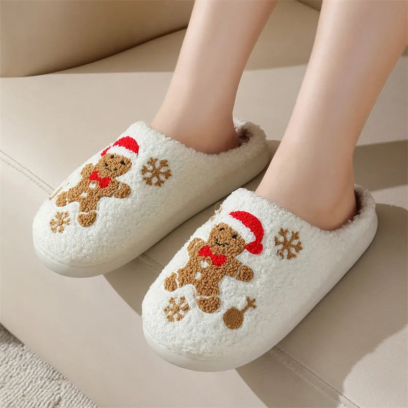 Christmas Snowflake Gingerbread Slippers - Whatever You Like Shop