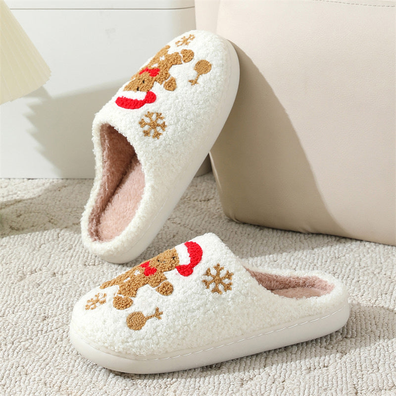 Christmas Snowflake Gingerbread Slippers - Whatever You Like Shop